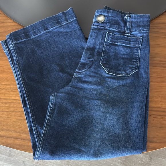 Anthropologie Pilcro The Skipper wide leg crop jeans 27 - Picture 2 of 9
